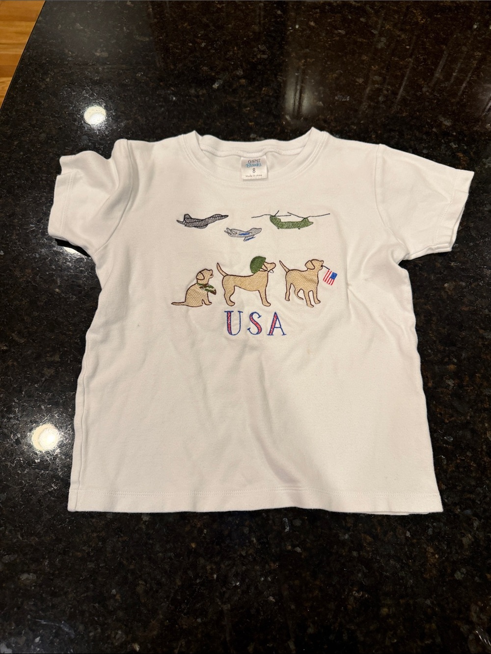 Puppy embroidered boys T-shirt